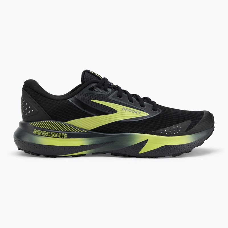 Кросівки для бігу чоловічі Brooks Adrenaline GTS 24 Weatherized black/ebony/new yellow 2