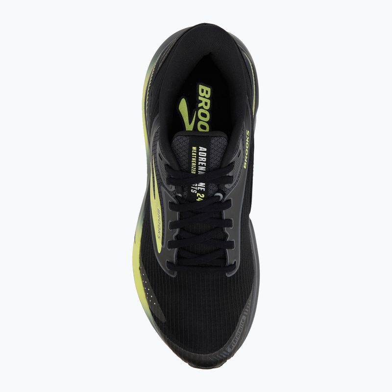 Кросівки для бігу чоловічі Brooks Adrenaline GTS 24 Weatherized black/ebony/new yellow 5