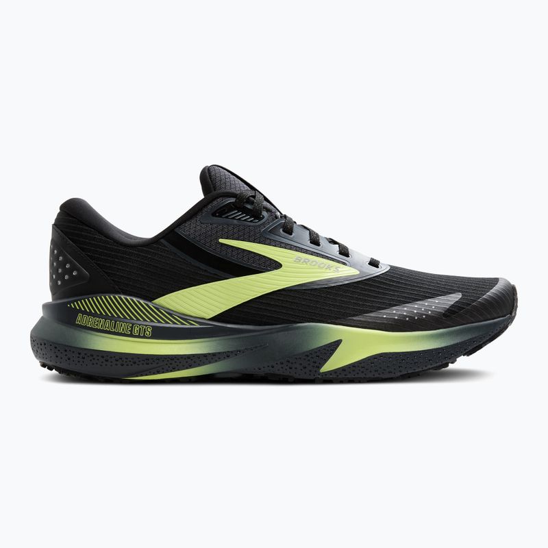 Кросівки для бігу чоловічі Brooks Adrenaline GTS 24 Weatherized black/ebony/new yellow 9
