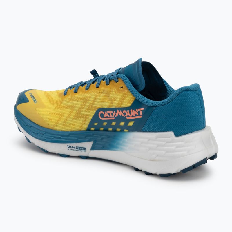 Кросівки для бігу чоловічі Brooks Catamount 4 quince/ celestial/neo ember 3