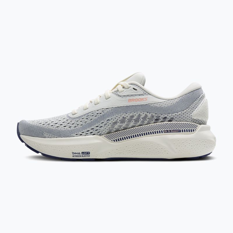 Кросівки для бігу жіночі Brooks Adrenaline GTS 24 grey/blue ribbon/peach 10