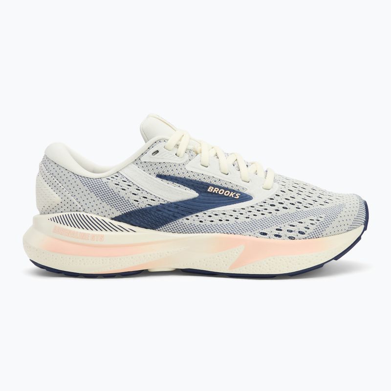 Кросівки для бігу жіночі Brooks Adrenaline GTS 24 grey/blue ribbon/peach 2
