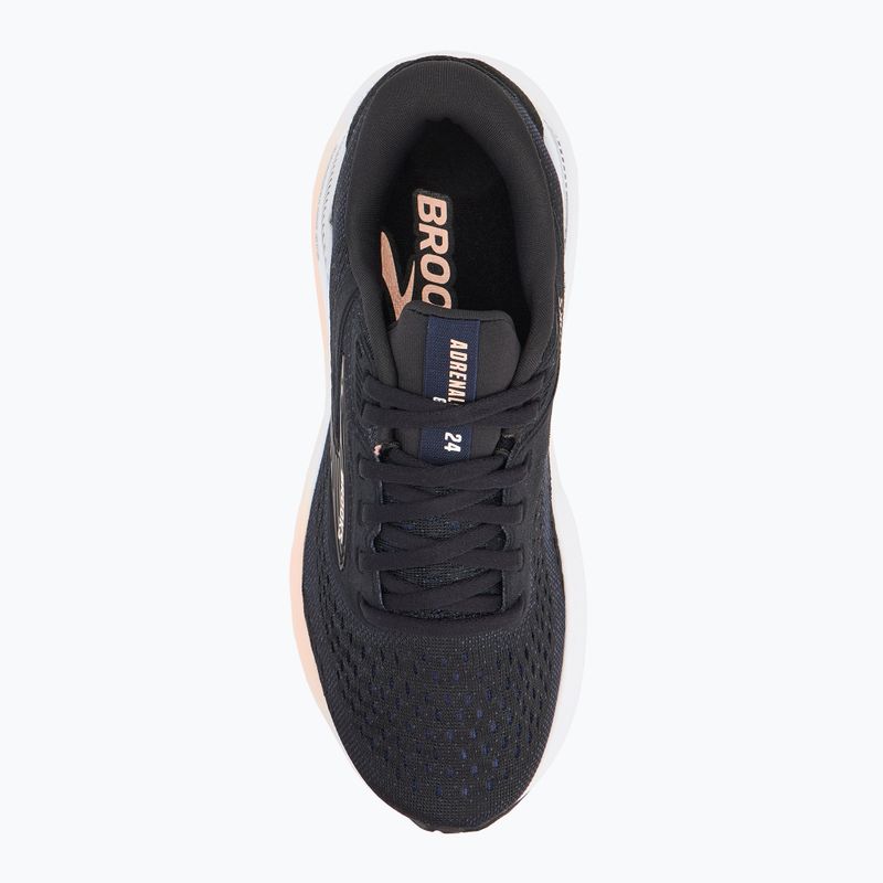 Кросівки для бігу жіночі Brooks Adrenaline GTS 24 black/peach/peacoat 5