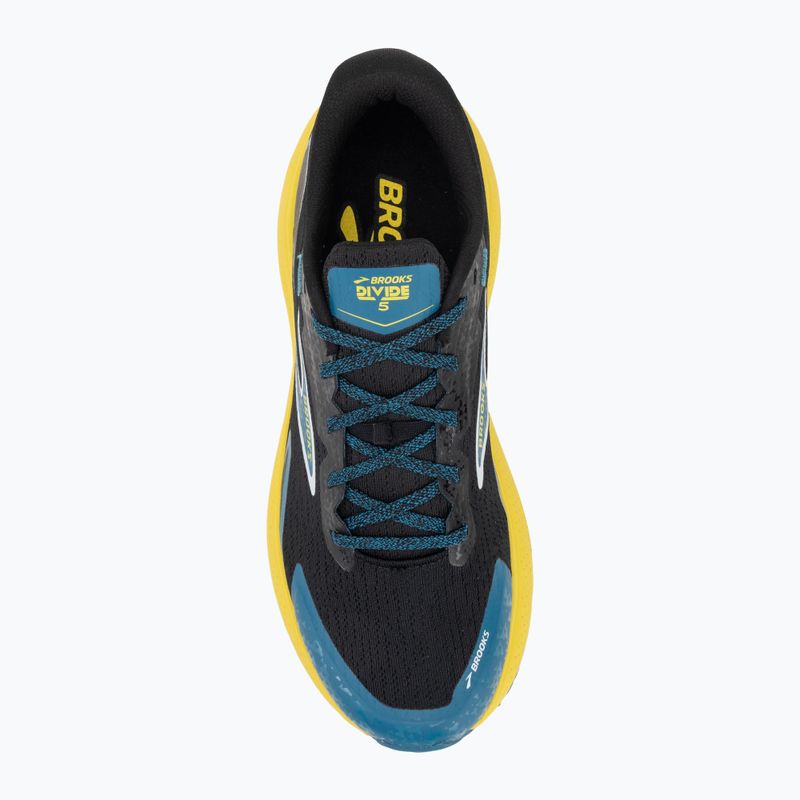 Чоловічі кросівки Brooks Divide 5 чорний / небесний / айва 5