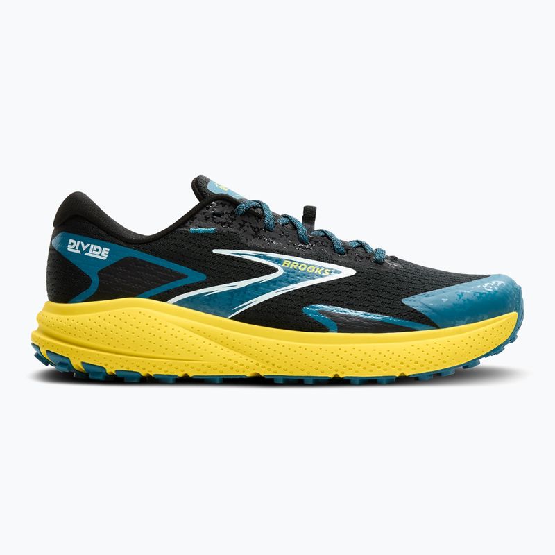 Чоловічі кросівки Brooks Divide 5 чорний / небесний / айва 2