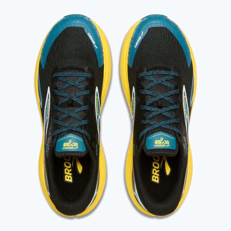 Чоловічі кросівки Brooks Divide 5 чорний / небесний / айва 5