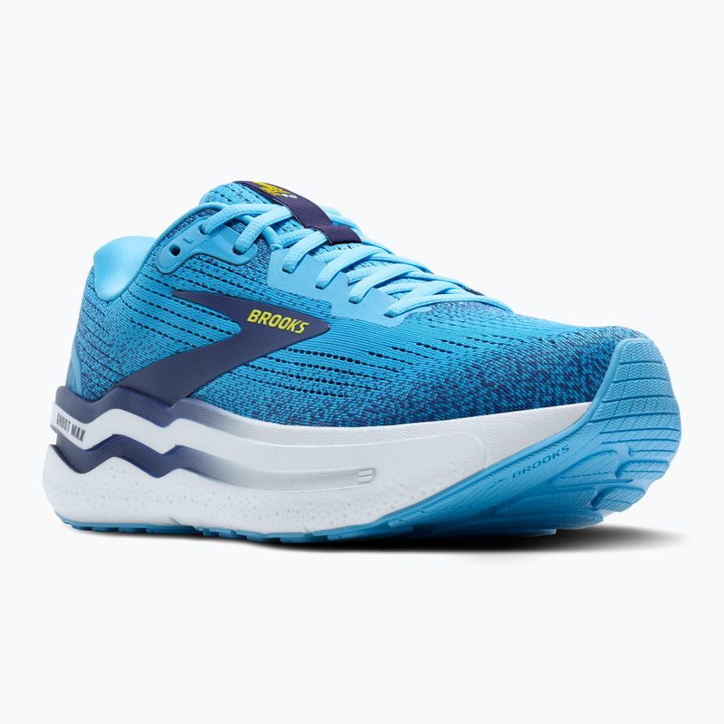 Чоловічі кросівки Brooks Ghost Max 2 бонні сині/синя стрічка/жовті 8