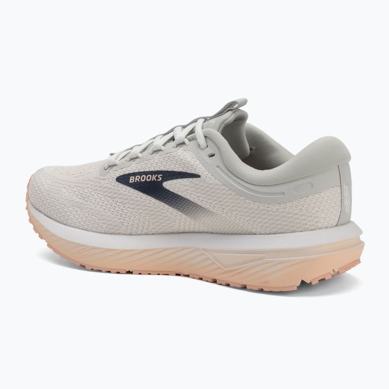 Кросівки для бігу жіночі Brooks Revel 7 oyster/white/tropical peach 3