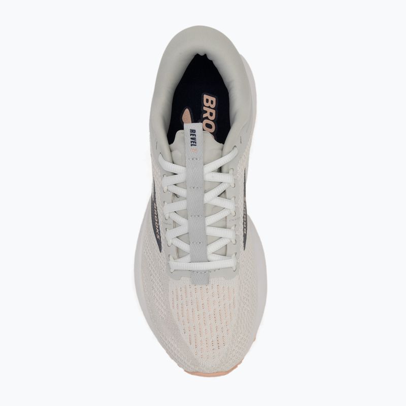Кросівки для бігу жіночі Brooks Revel 7 oyster/white/tropical peach 5