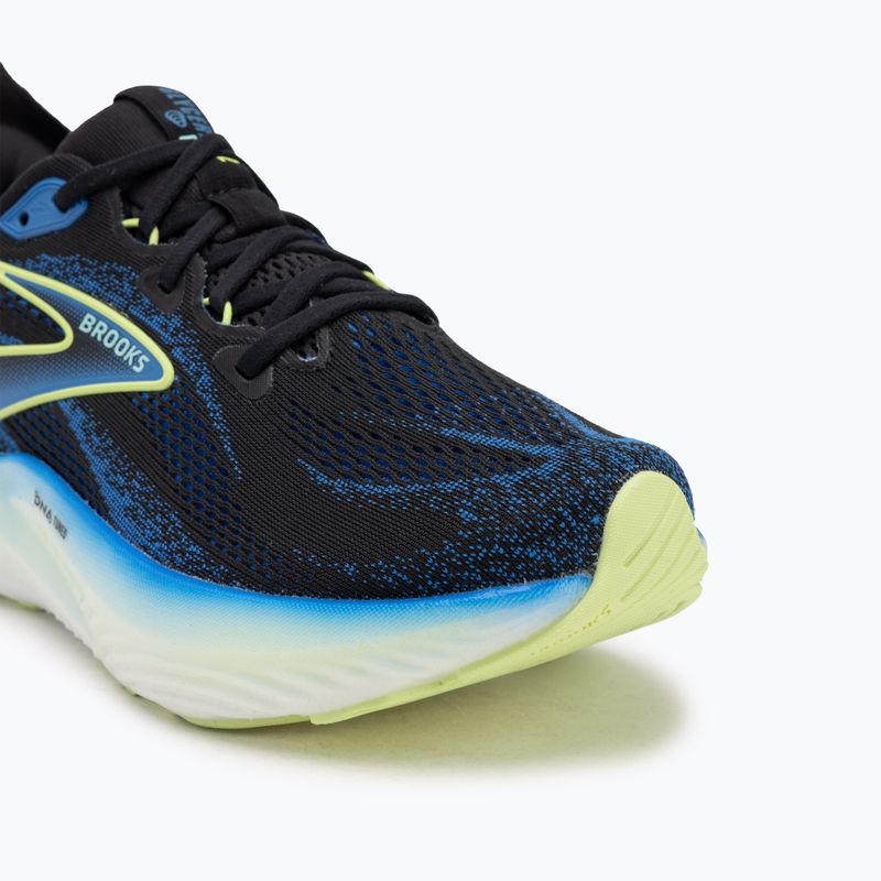Кросівки для бігу чоловічі Brooks Glycerin GTS 22 black/cobalt/neo yellow 7