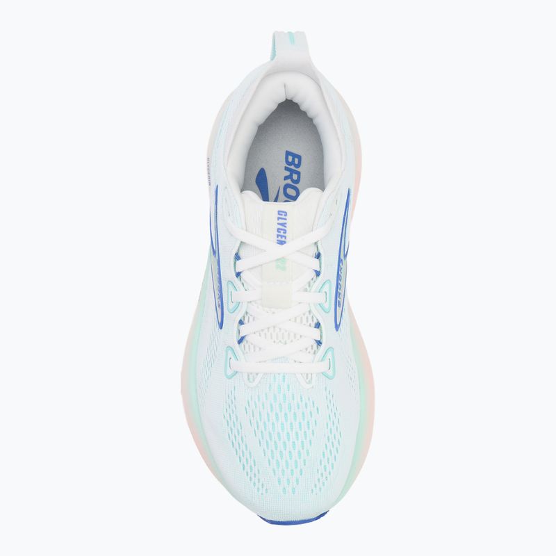 Кросівки для бігу жіночі Brooks Glycerin 22 wide fit white/limpet shell/amparo blue 5