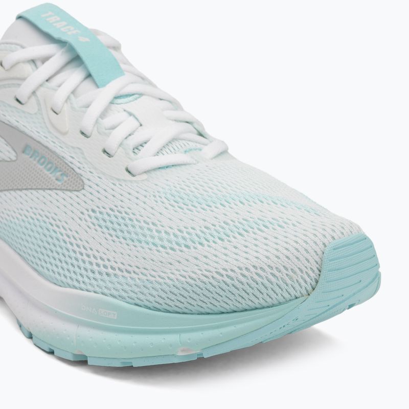 Кросівки для бігу жіночі Brooks Trace 4 bright white/limpet/black 7