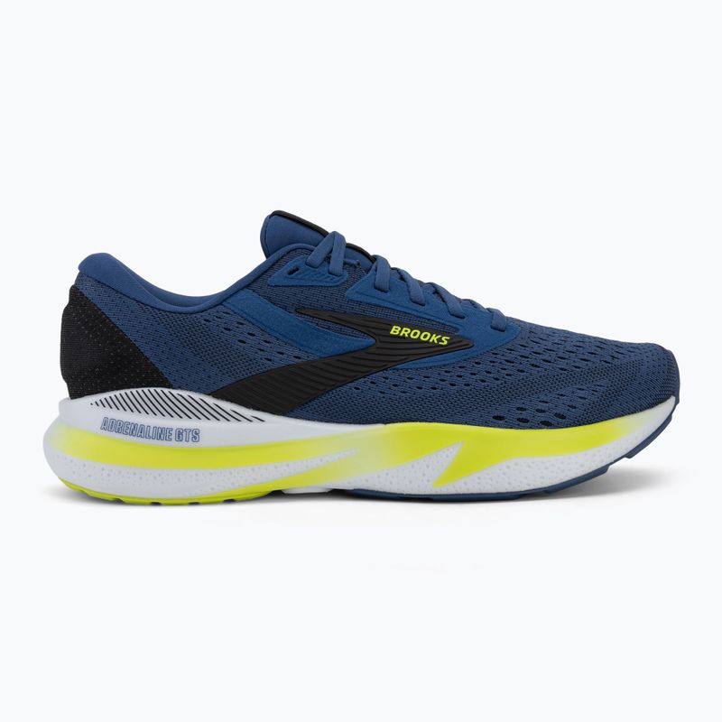 Чоловічі бігові кросівки  Brooks Adrenaline GTS 24 navy peony/black/acid lime 2