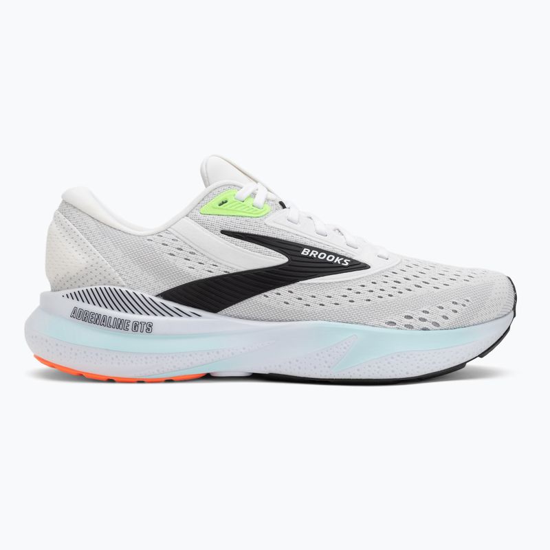Кросівки для бігу чоловічі Brooks Adrenaline GTS 24 white/gecko/atomizer 2