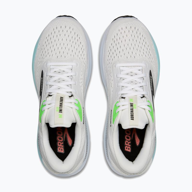 Кросівки для бігу чоловічі Brooks Adrenaline GTS 24 white/gecko/atomizer 8
