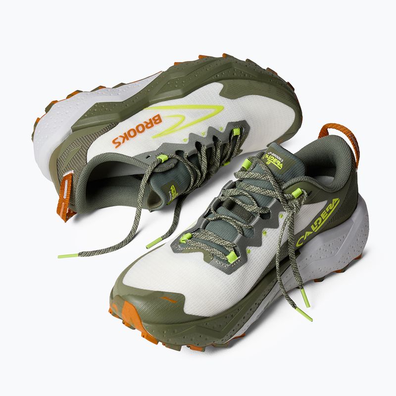 Кросівки для бігу чоловічі Brooks Caldera 8 dusty olive/lime/oyster 9