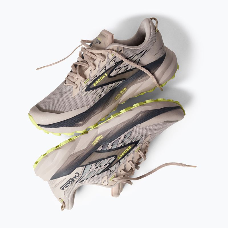Кросівки для бігу чоловічі Brooks Cascadia 19 chateau/ebony/sunny lime 9