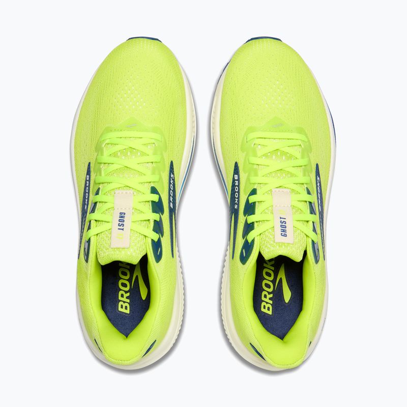 Кросівки для бігу чоловічі Brooks Ghost 17 acid lime/navy/white 8