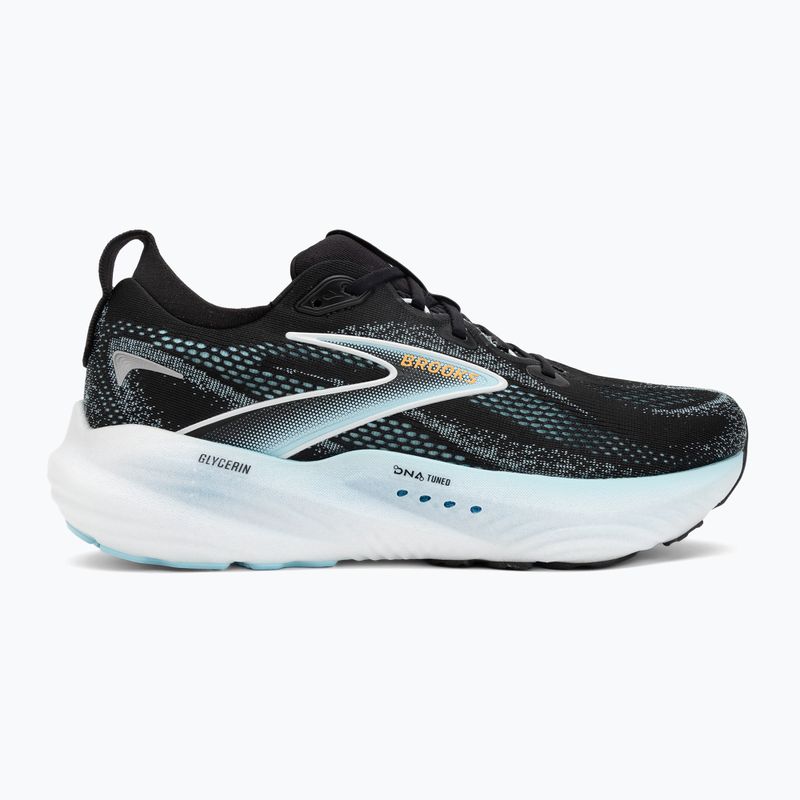 Чоловічі бігові кросівки Brooks Glycerin 22 black/atomizer/blazing orange 2