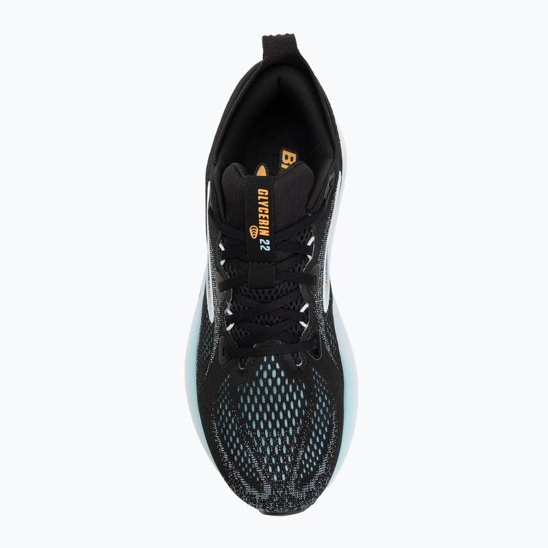 Чоловічі бігові кросівки Brooks Glycerin 22 black/atomizer/blazing orange 5