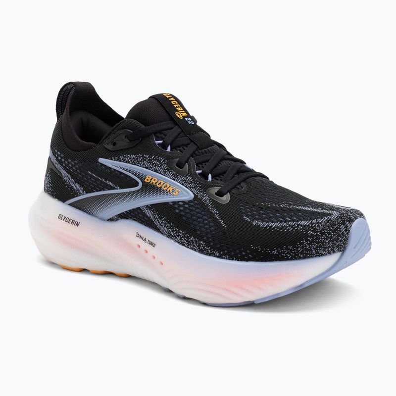 Жіночі кросівки для бігу Brooks Glycerin 22 black/blue heron/orange