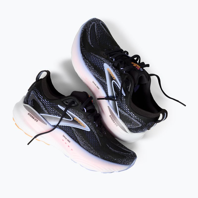 Кросівки для бігу Brooks Glycerin GTS 22 black/blue heron/orange 9