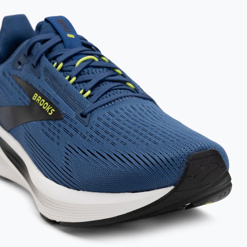 Кросівки для бігу чоловічі Brooks Revel 8 navy peony/black/acid lime 7