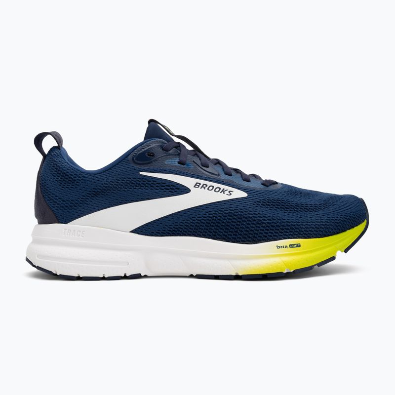 Кросівки для бігу чоловічі Brooks Trace 4 navy/peacoat/acid lime 2