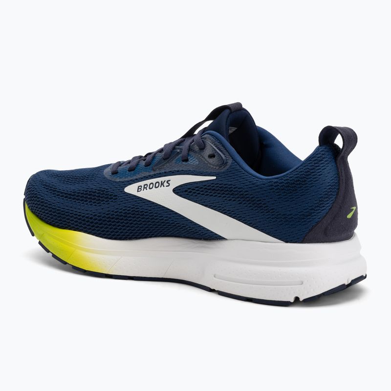 Кросівки для бігу чоловічі Brooks Trace 4 navy/peacoat/acid lime 3