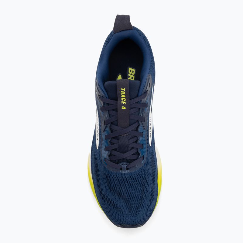 Кросівки для бігу чоловічі Brooks Trace 4 navy/peacoat/acid lime 5