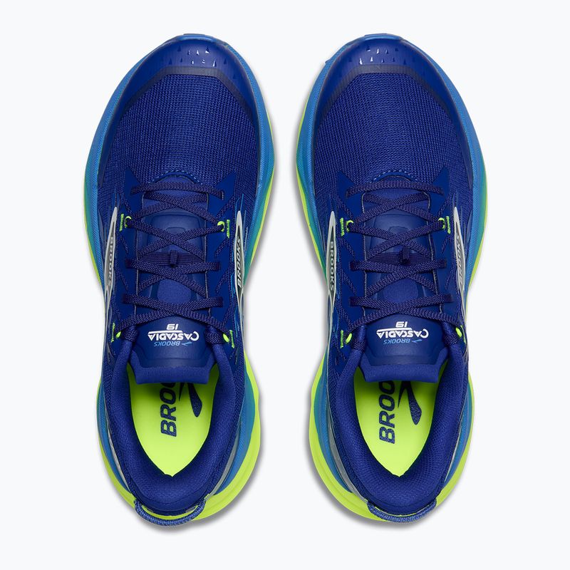 Кросівки для бігу чоловічі Brooks Cascadia 19 surf the web/nightlife/white 7