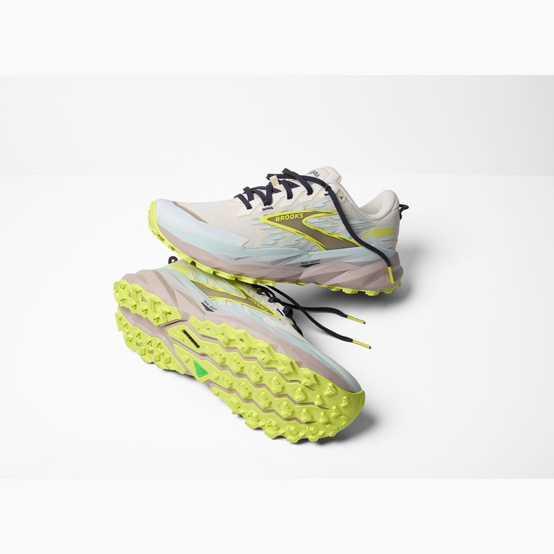 Кросівки для бігу жіночі Brooks Cascadia 19 coconut/misty blue/ebony 8