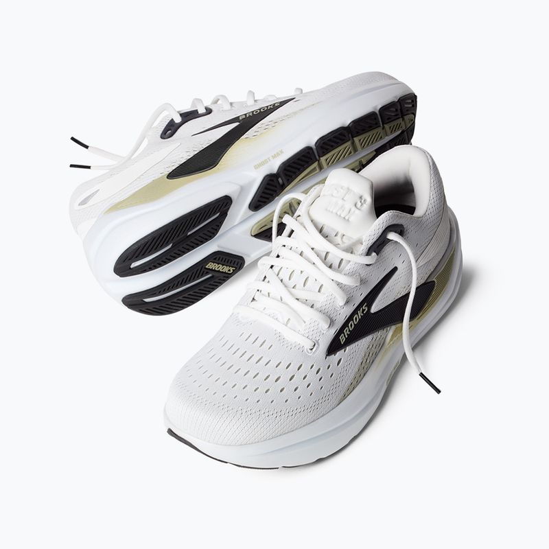 Кросівки для бігу чоловічі Brooks Ghost Max 3 bright white/tea/black 9