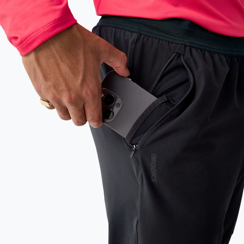 Штани для бігу чоловічі Brooks Dash Pant black 4