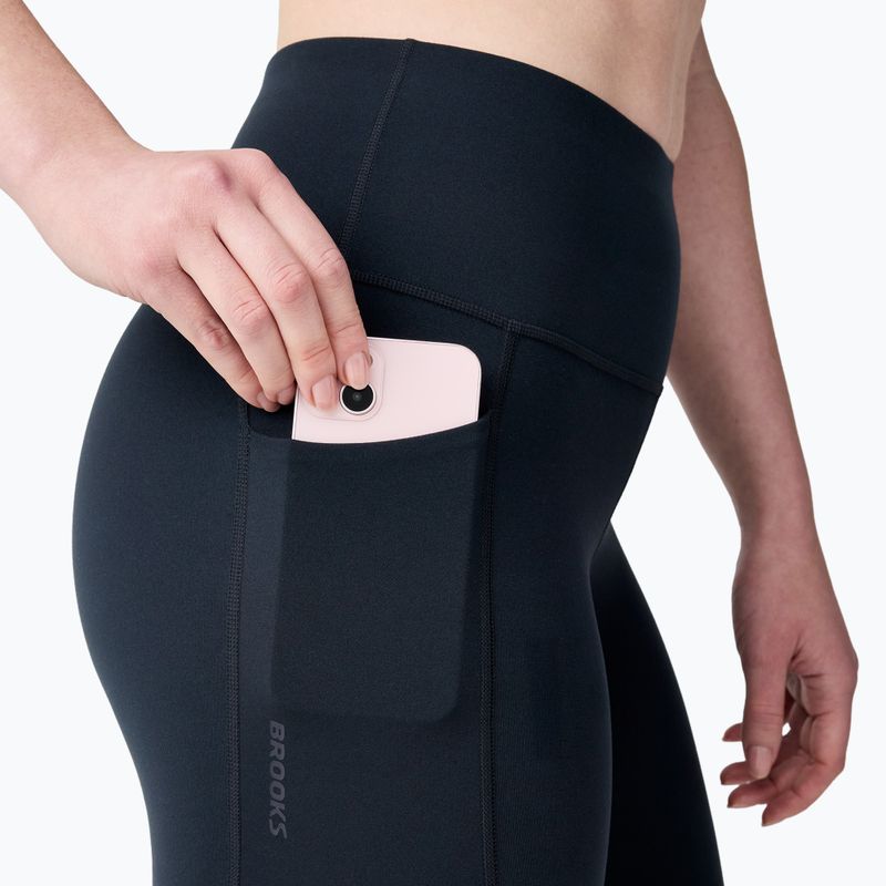Лосини для бігу жіночі Brooks Chaser 7/8 Tight black 4