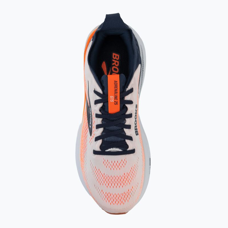 Кросівки для бігу чоловічі Brooks Adrenaline GTS 25 white/spellbound/orange 5