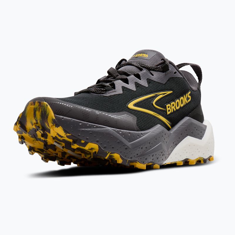 Кросівки для бігу чоловічі Brooks Caldera 8 black/rabbit/zest 4