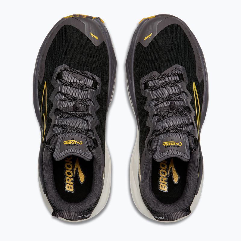 Кросівки для бігу чоловічі Brooks Caldera 8 black/rabbit/zest 7