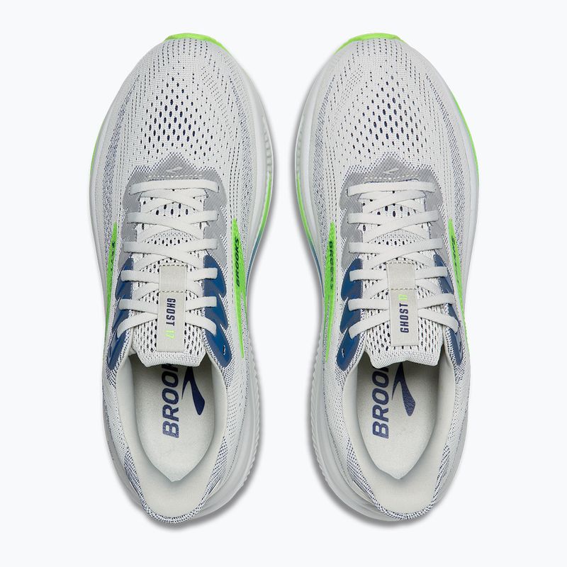 Кросівки для бігу чоловічі Brooks Ghost 17 oyster/beacon blue/gecko 7