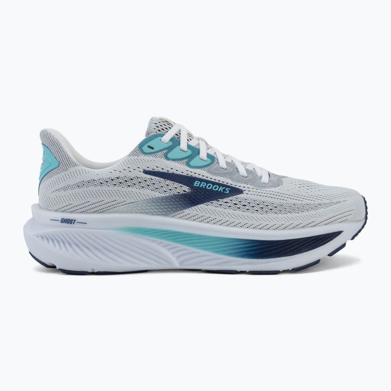 Кросівки для бігу чоловічі Brooks Ghost 17 white/beacon blue/ipanema 2