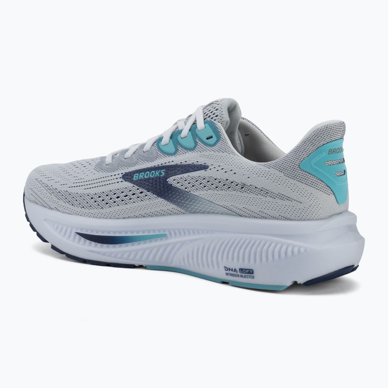 Кросівки для бігу чоловічі Brooks Ghost 17 white/beacon blue/ipanema 3