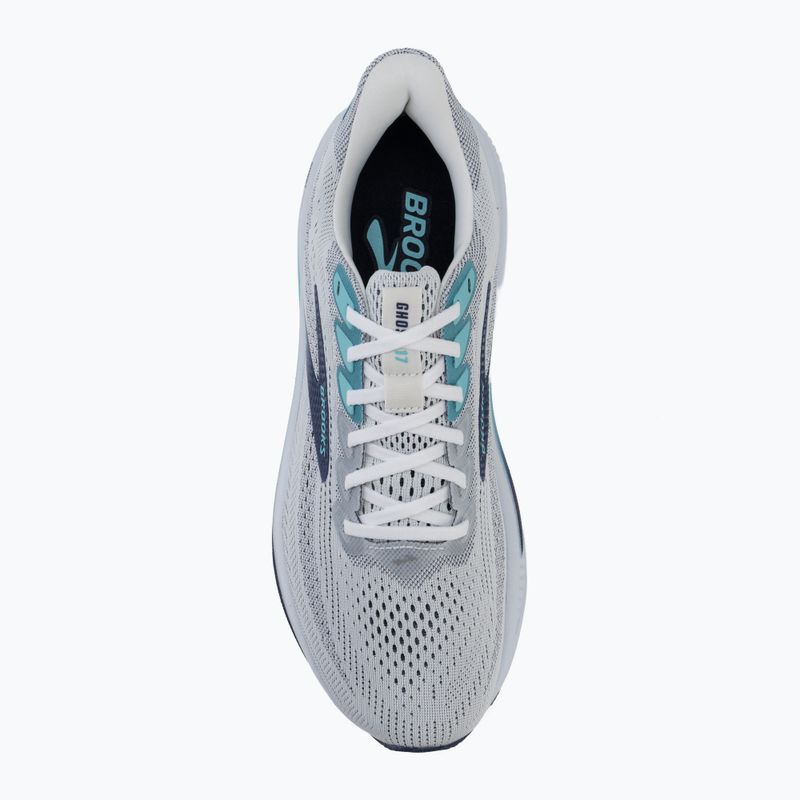 Кросівки для бігу чоловічі Brooks Ghost 17 white/beacon blue/ipanema 5