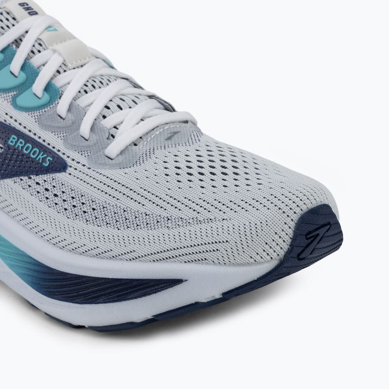 Кросівки для бігу чоловічі Brooks Ghost 17 white/beacon blue/ipanema 7