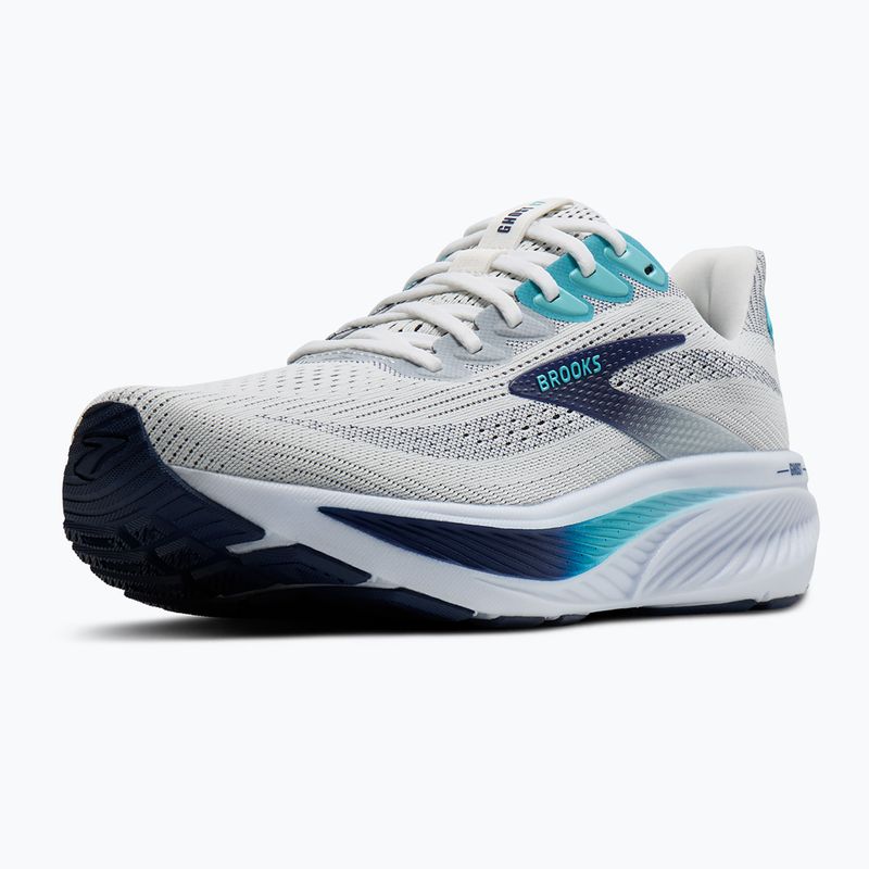 Кросівки для бігу чоловічі Brooks Ghost 17 white/beacon blue/ipanema 4