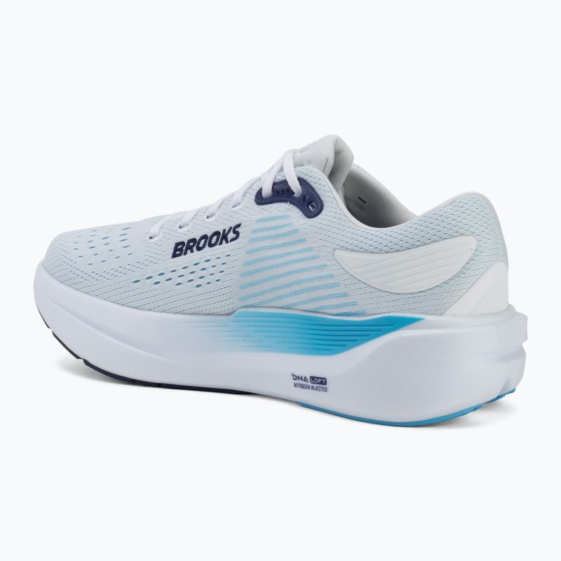Кросівки для бігу чоловічі Brooks Ghost Max 3 bright white/beacon blue/teal 3