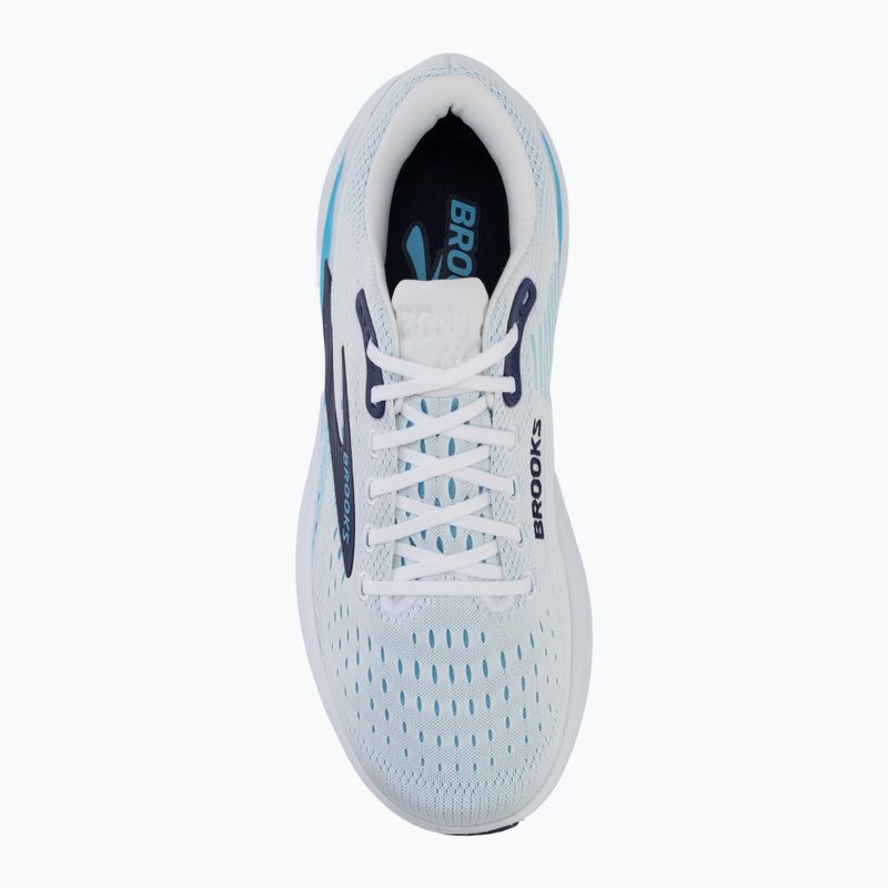 Кросівки для бігу чоловічі Brooks Ghost Max 3 bright white/beacon blue/teal 5
