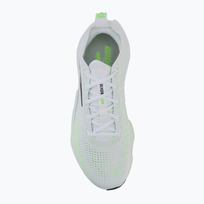 Кросівки для бігу чоловічі Brooks Glycerin Flex white/green gecko/phantom 5