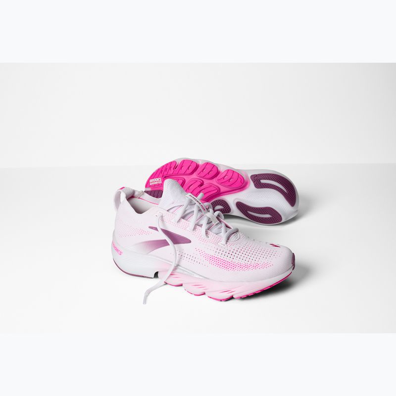 Кросівки для бігу жіночі Brooks Glycerin Flex white/cyber pink/argyle 8