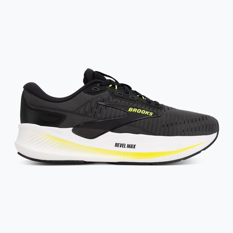 Кросівки для бігу чоловічі Brooks Revel Max ebony/black/nightlife 2