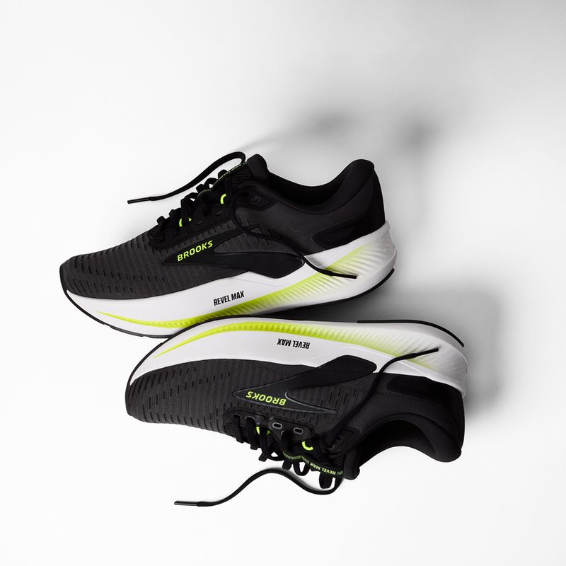 Кросівки для бігу чоловічі Brooks Revel Max ebony/black/nightlife 8